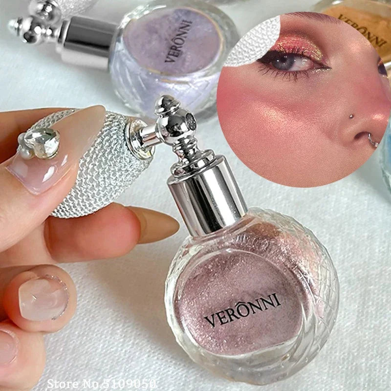 Shimmer Highlight Powder Spray – Waterproof Glitter Body Glow Body Shimmer Spray Qme