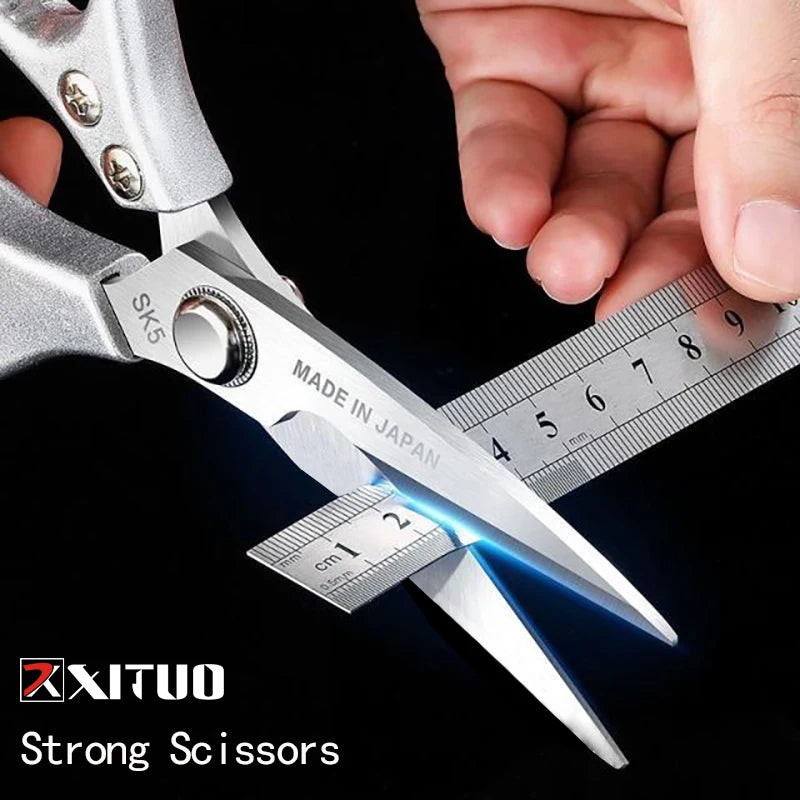 XITUO Stainless Steel Kitchen Scissors – Heavy-Duty Multipurpose Kitchen Scissors Qst