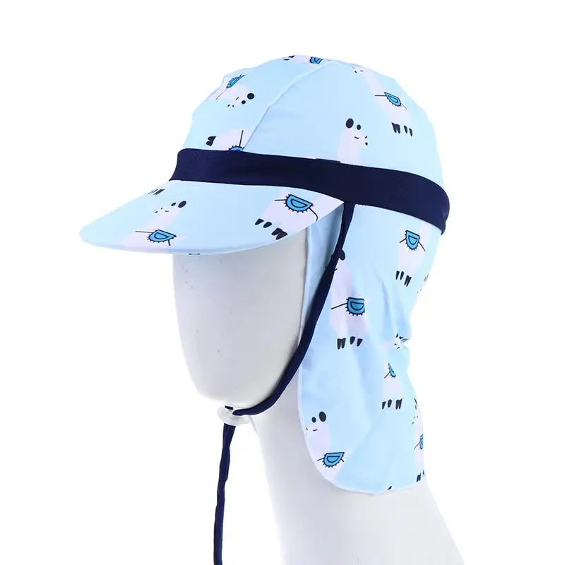 Kids Wide Brim Anti-UV Sun Hat – Lightweight Multicolor Nylon Cap Kids Sun Hat Qst B