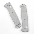 Swayboo Aluminum Grip Patch for Benchmade Bugout 535 | EDC Mod Knife Grip Accessory Qst Silver