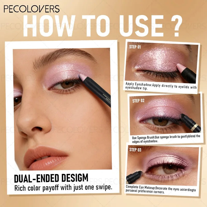 Dual-Ended Eye Highlighter Eyeshadow Stick – 13 Colors | Qme Eyeshadow Stick Qme