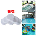 Chlorine Tablets for Swimming Pool & Spa Cleaning – 50pcs Pool Cleaning Tablets Qme Default Title