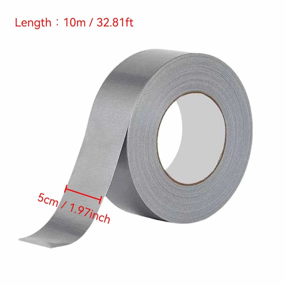 10m Heavy Duty Silver Duct Tape – Waterproof Strong Adhesive Heavy Duty Duct Tape Qme 5cmX10m 2pcs