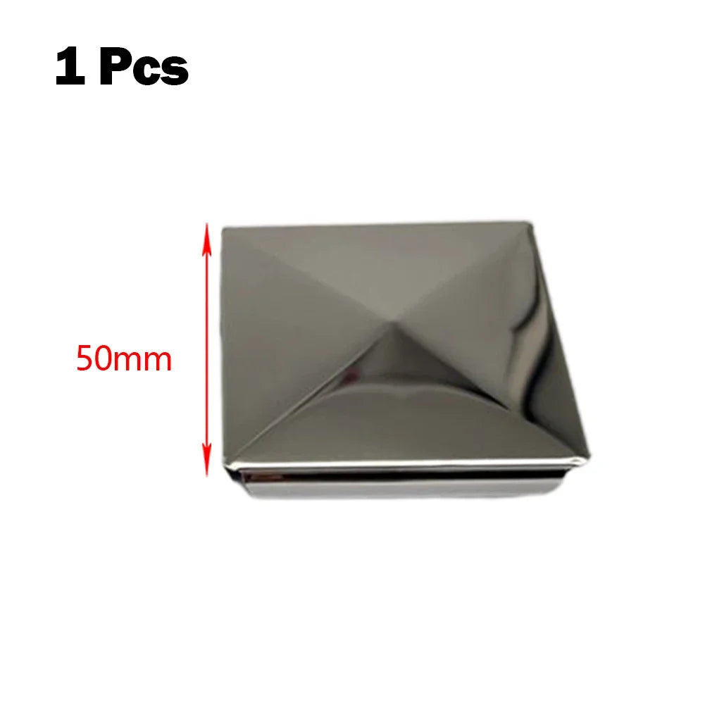 Stainless Steel Square Post Caps 16–100mm | 15 Colors Square Post Caps Qme 1pcs 50mm