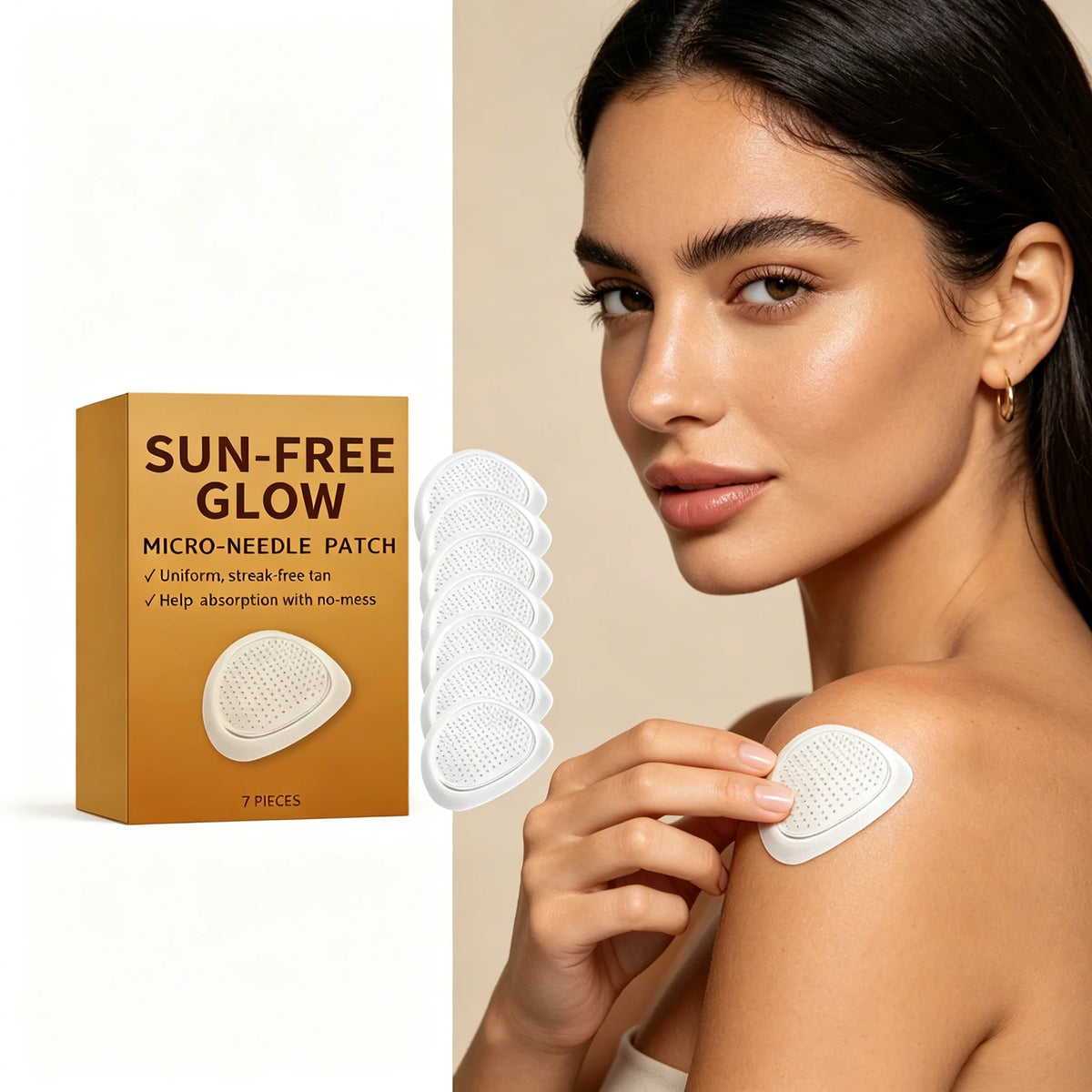 Sun-Free Natural Bronzing Body Patches – Self-Tanning Glow Self-Tanning Patches Qst