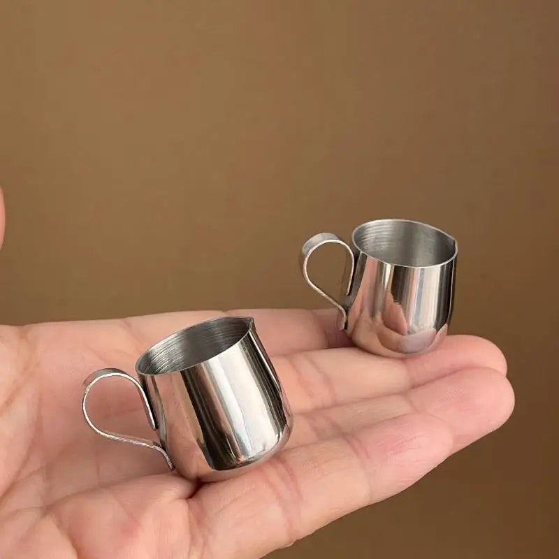 Mini Stainless Steel Milk Frothing Pitcher – Latte Art Jug Milk Frothing Pitcher Qst