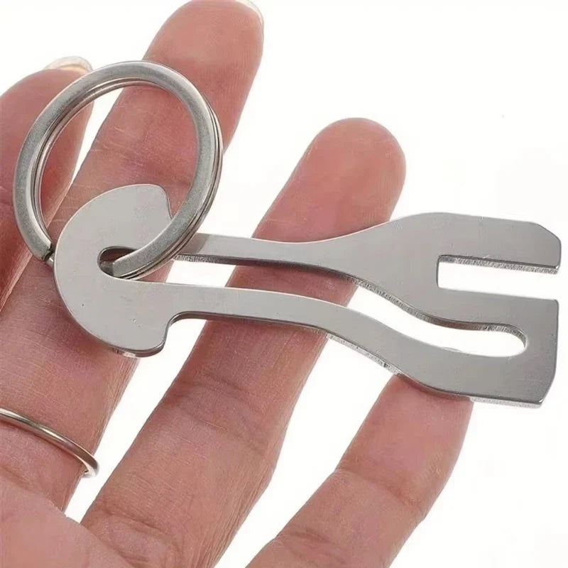 Reusable Stainless Steel Shopping Cart Token Trolley Keychain Trolley Token Keychain Qme