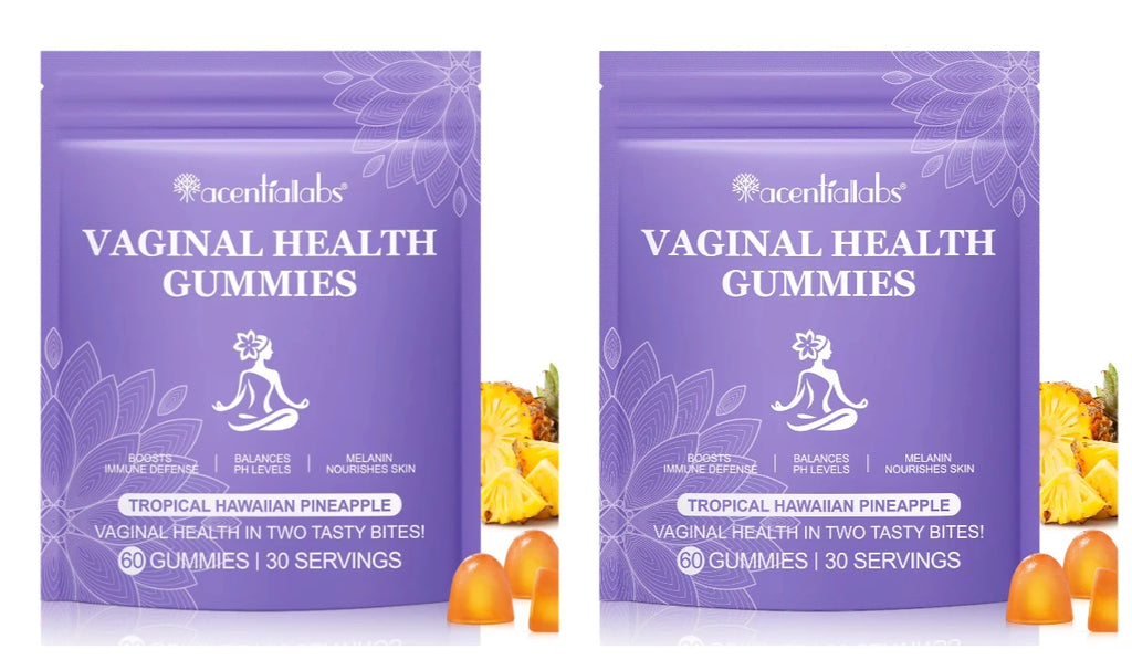PH Balance Gummies – Vitamin C & Pineapple, Gelatin-Free 60ct Wellness Gummies Qst 2 Bags 120Count