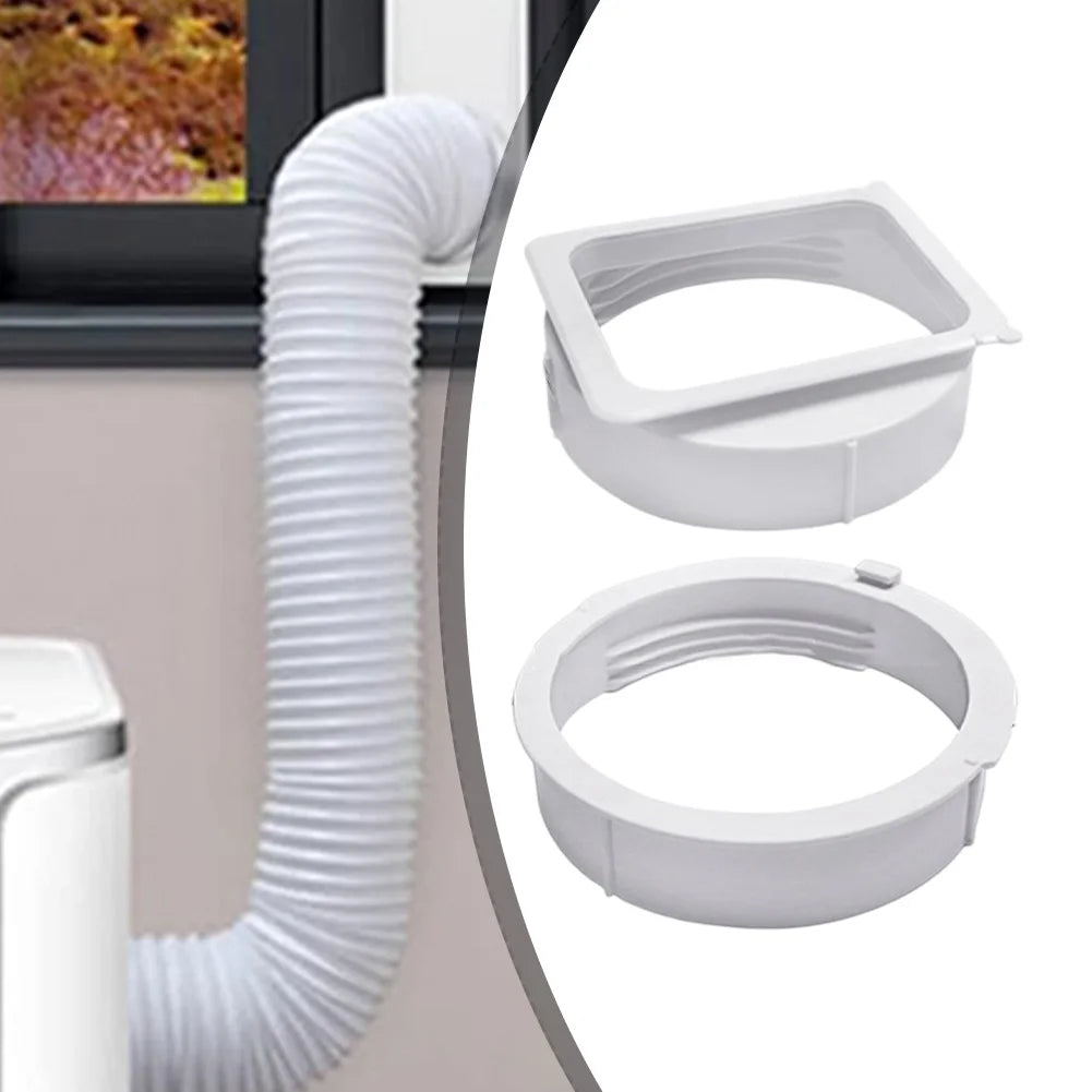 Portable AC Exhaust Hose Connector | 15cm ABS Duct Interface AC Hose Connector Qme