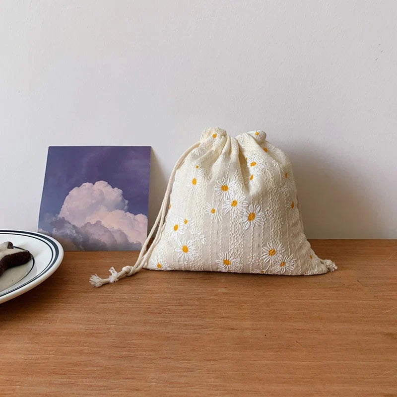 DIY Drawstring Pouch – Dust-Proof Travel Bag for Jewelry & Cosmetics Drawstring Pouch Bag Qme