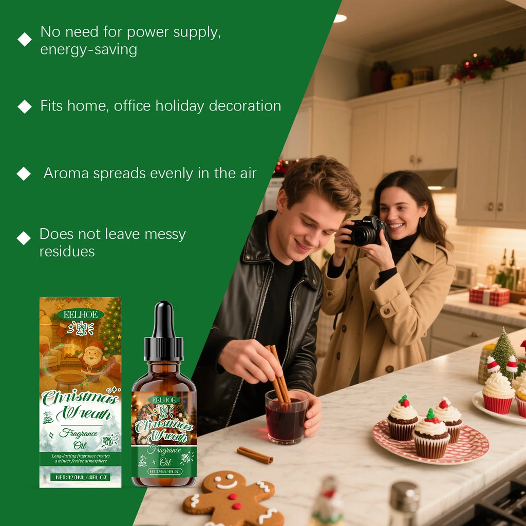 Christmas Aromatherapy Essential Oil for Diffusers – Festive Scent Aromatherapy Essential Oil Qme
