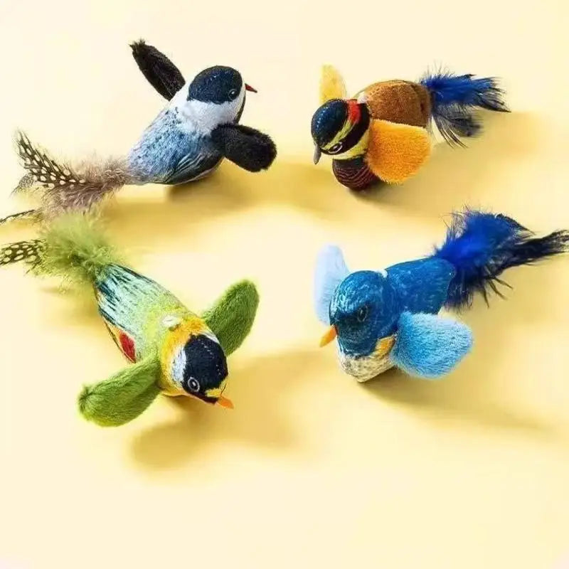Cat Swing Teasing Stick Toy – Self-Entertaining Bird Toy Cat Teasing Toy Qme