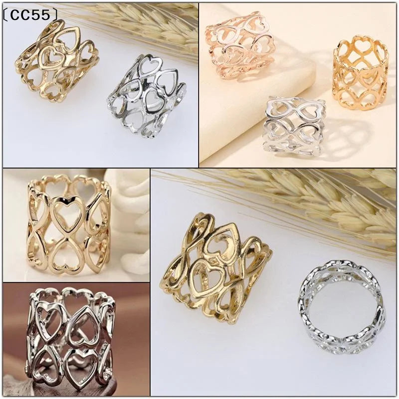 Alloy Heart Scarf Buckle Ring Clips – Brooch Pins for Women Scarf Brooch Clip Qst