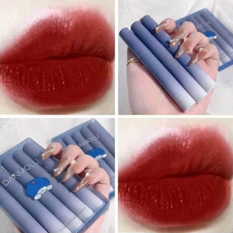 Matte Lipstick Set 5 Colors – Waterproof & Non-Stick | Qme Matte Lipstick Set Qme
