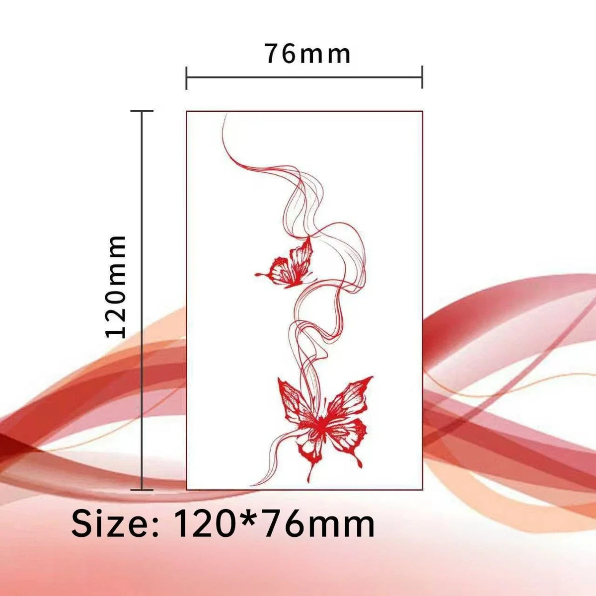 Retro Watercolor Butterfly Temporary Tattoo Sticker – 12 Colors Temporary Tattoo Sticker Qme