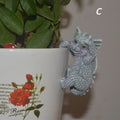 Cute Dragon Flower Pot Hanger Resin Garden Statue Ornament Garden Statue Qme C
