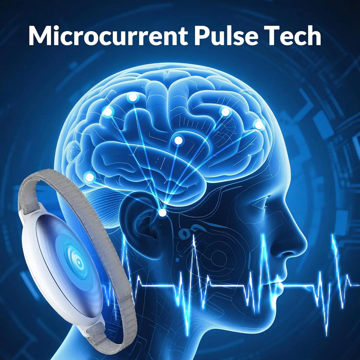 VIMYSHOW Microcurrent Sleep Aid Device – EMS Pulse Massager EMS Sleep Massager Qst