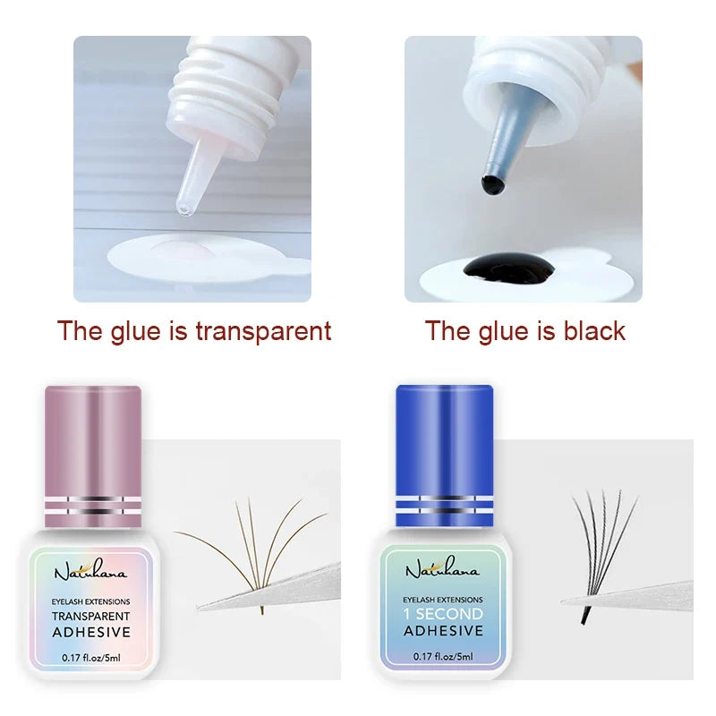 NATUHAHA Fast Drying Eyelash Extension Glue 5ml | Long Lasting Eyelash Extension Glue Qme
