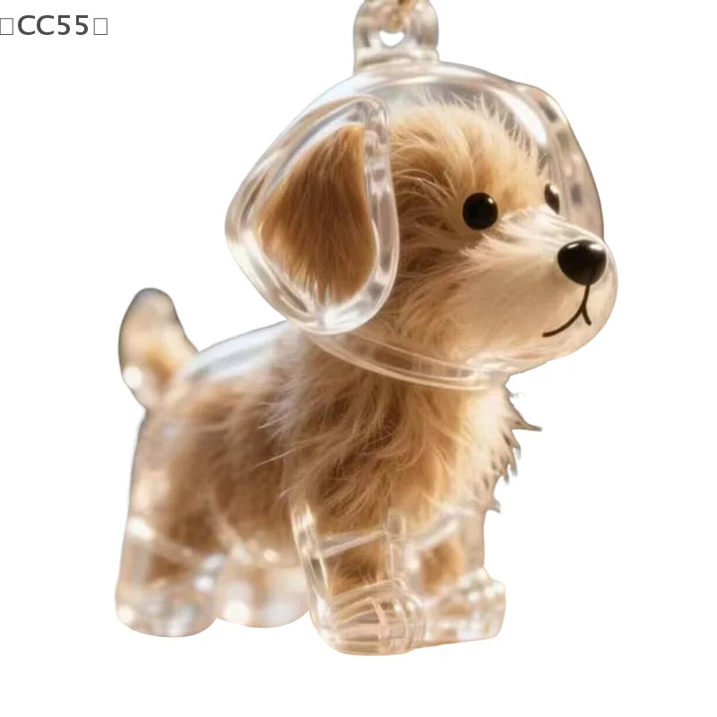 Transparent Pet Fur Keepsake Box – Cute Puppy Hair Memento Gift Pet Keepsake Box Qst