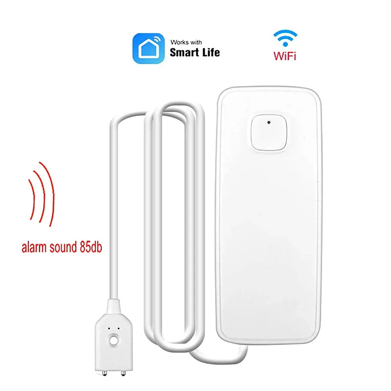 WiFi Water Leak Detector Sensor – Smart Home Flood Alert Water Leak Sensor Qme