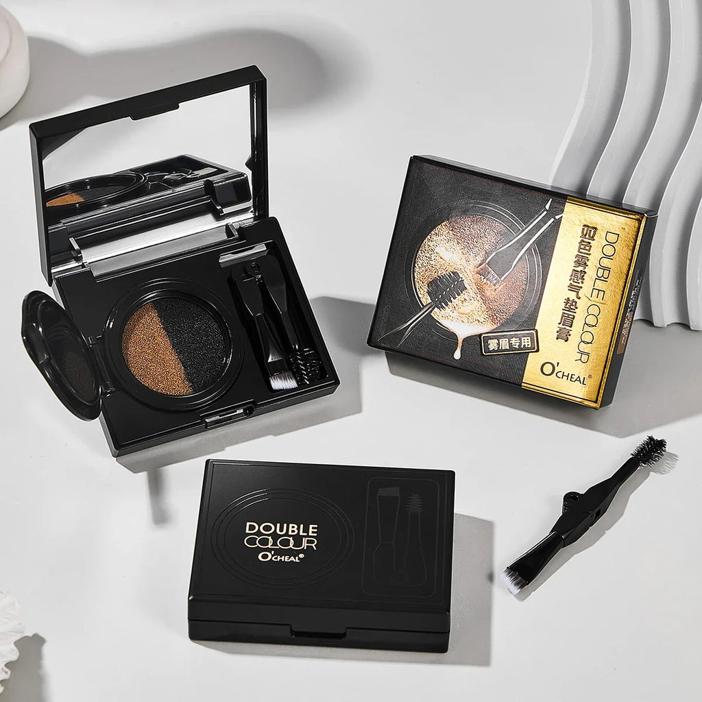 Two Tone Matte Eyebrow Cream – Lightweight & Smudge-Proof Eyebrow Cream Qme