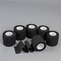 Cohesive Elastic Bandage Wrap Rolls – Self-Adherent Tape Cohesive Bandage Wrap Qme 6PCS BLACK