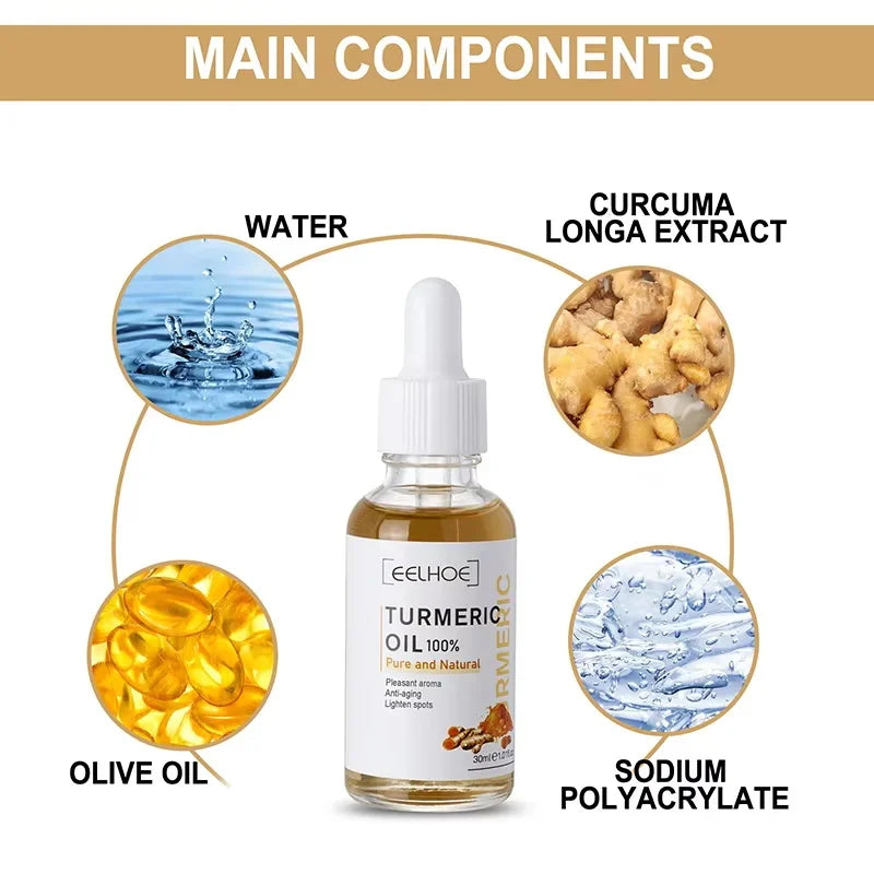Turmeric Repair Essence – Brightens Dark Spots & Moisturizes Brightening Face Serum Qme