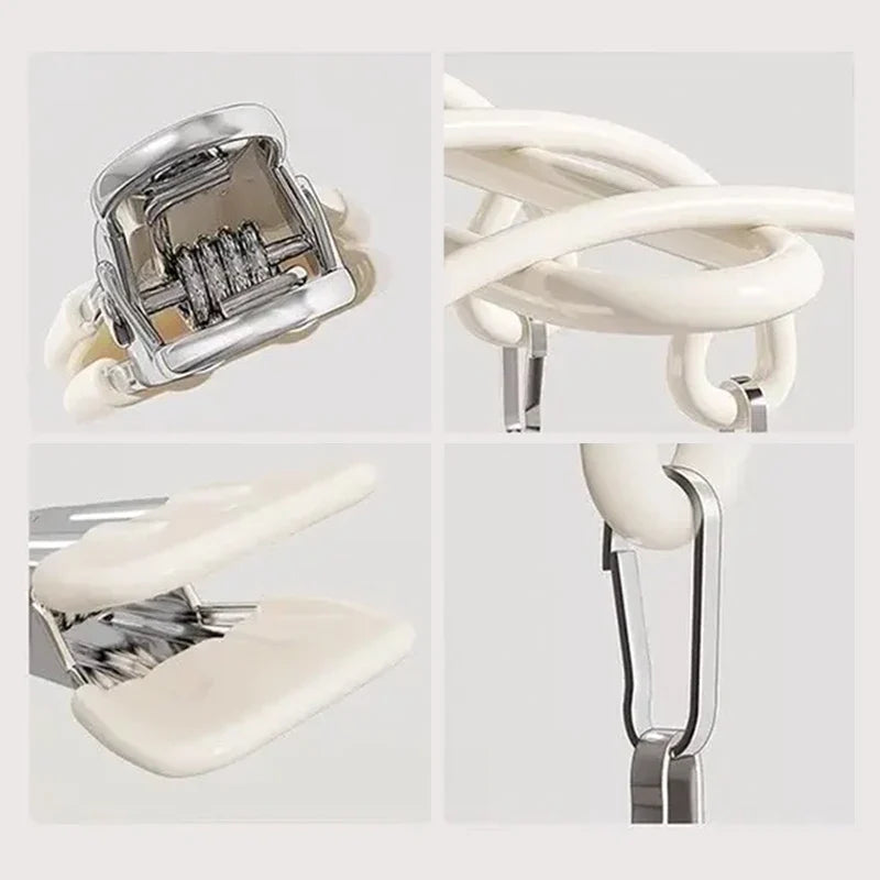 20-Clip Stainless Steel Sock & Underwear Drying Rack Laundry Drying Rack Qme