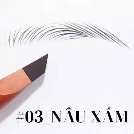 Qme Hard Eyebrow Pencil – Waterproof Matte Long-Lasting Eyebrow Pencil Qme F305-3