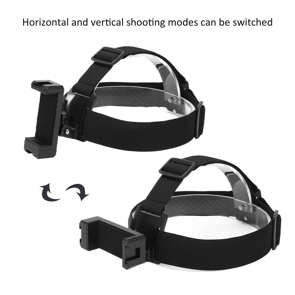 Adjustable Head Strap Mount for Action Cameras & Phones Camera Head Mount Qst