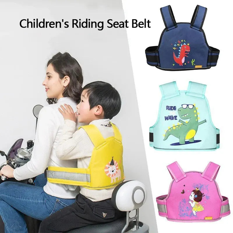 Kids Safety Seat Belt Strap – Electric Car, Bike & Motorcycle Kids Safety Strap Qme