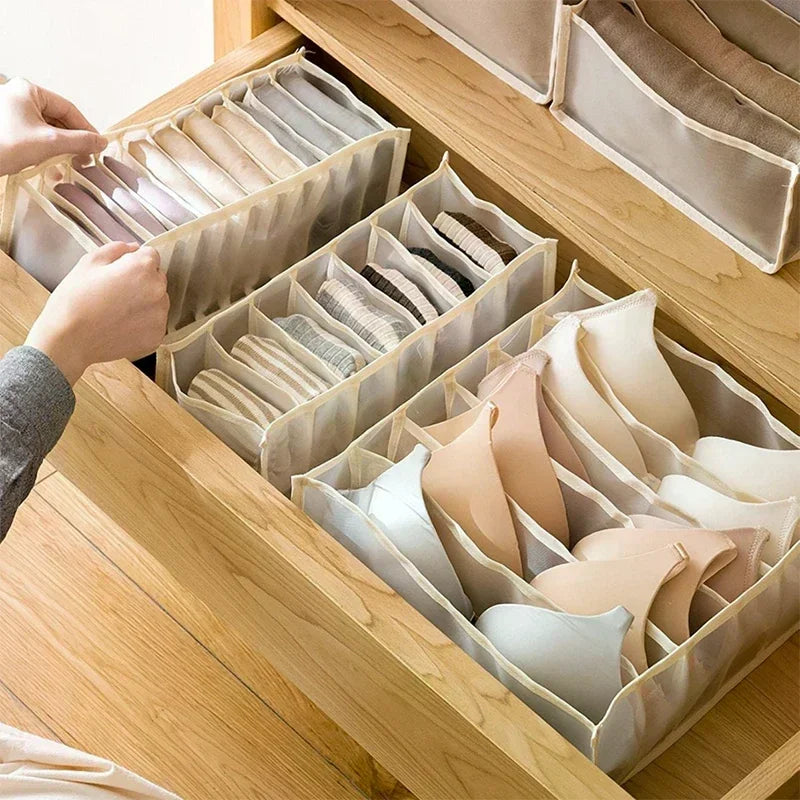 Mesh Drawer Organizer Box for Lingerie, Socks & Underwear Drawer Organizer Box Qme