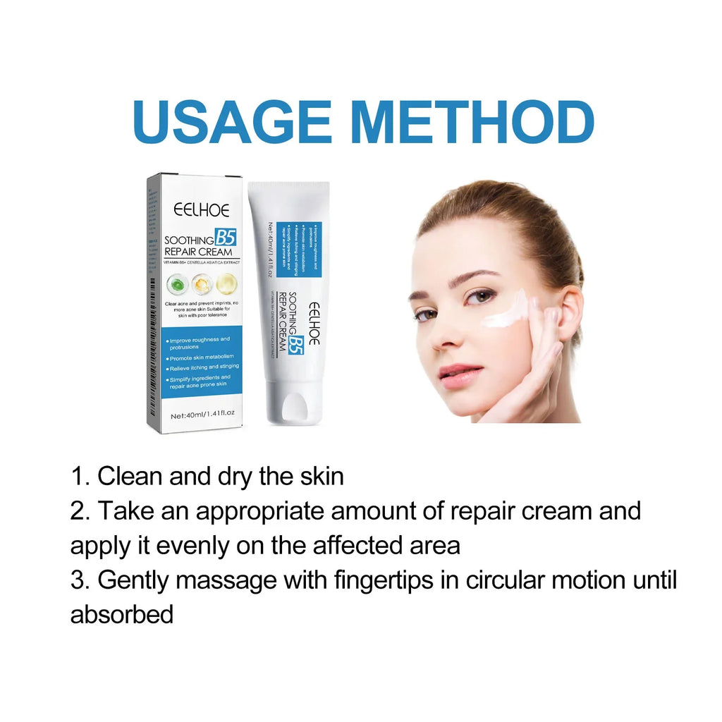 B5 Repair Cream – Hydrating Moisturizer for Dry Skin Face Moisturizer Cream Qme