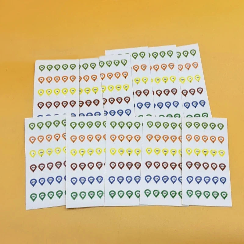 Rifle Scope Turret Dope Sticker Tags – 10 Sheets | Qme Scope Turret Stickers Qme