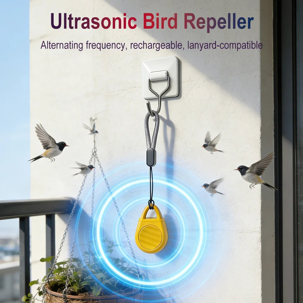 Ultrasonic Pest Repeller – USB Rechargeable Mini Outdoor Device Ultrasonic Pest Repeller Qst