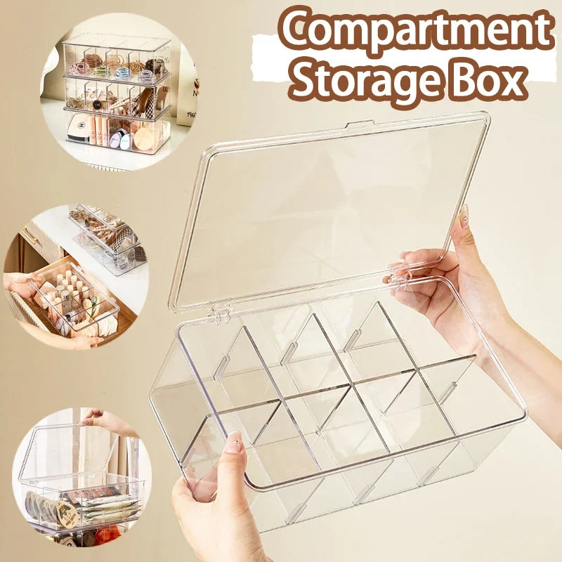 Clear Compartment Coffee Pod Organizer & Display Box | PVC Coffee Pod Organizer Qme