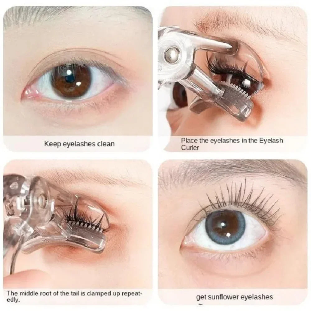 Dual-Type Eyelash Curler Comb | Wide & Partial Clip, Waterproof Eyelash Curler Comb Qme