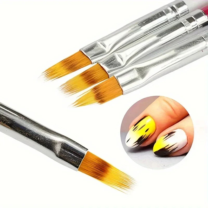 Qme Ombre Nail Art Brush – Gel Gradient Manicure Tool Nail Art Brush Qme