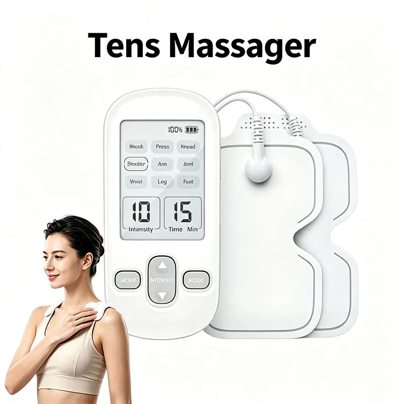 VamsLuna EMS TENS Massager – Portable Electric Muscle Massager Electric Body Massager Qst