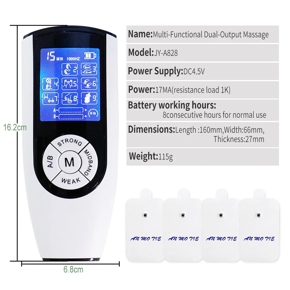 TENS EMS Muscle Stimulator – Digital Pulse Body Massager TENS EMS Massager Qst