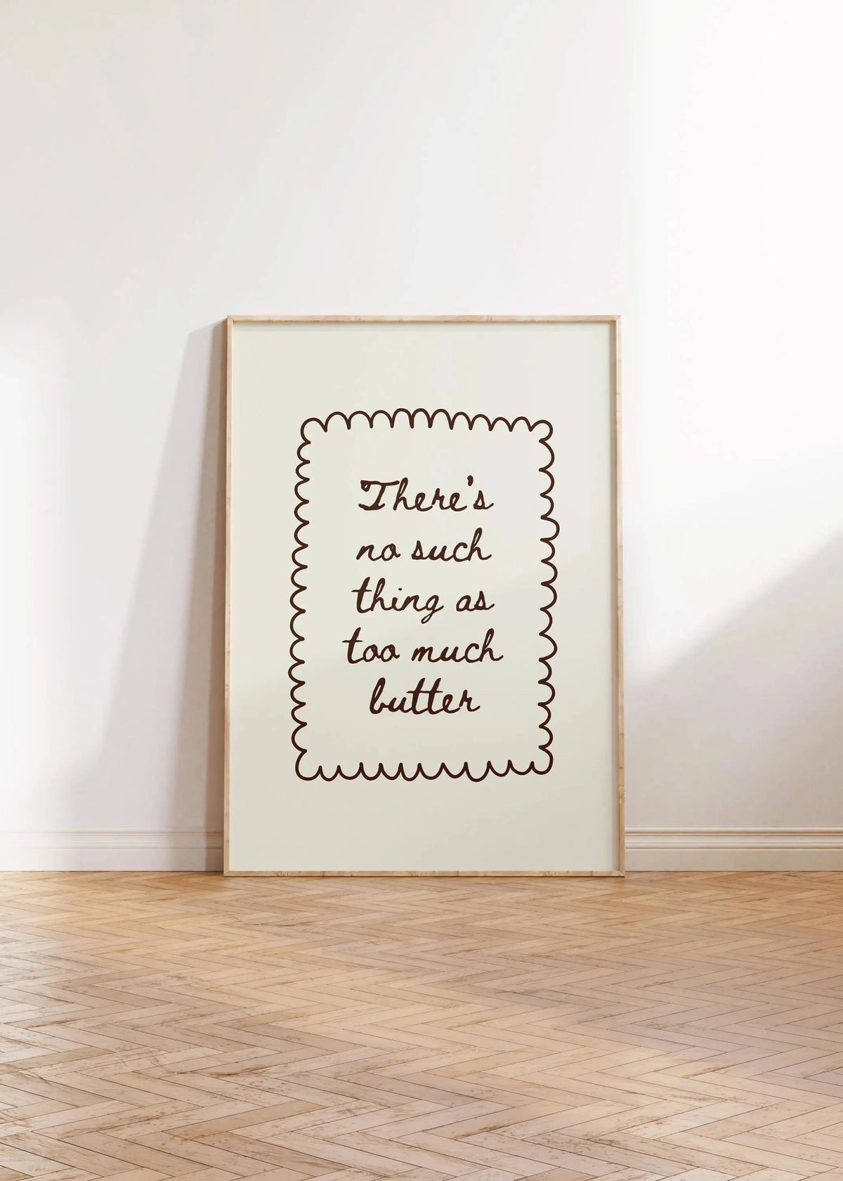 Butter Poster Minimalist Kitchen Canvas Wall Art Print Canvas Wall Art Qst 03 30x40cm Unframed