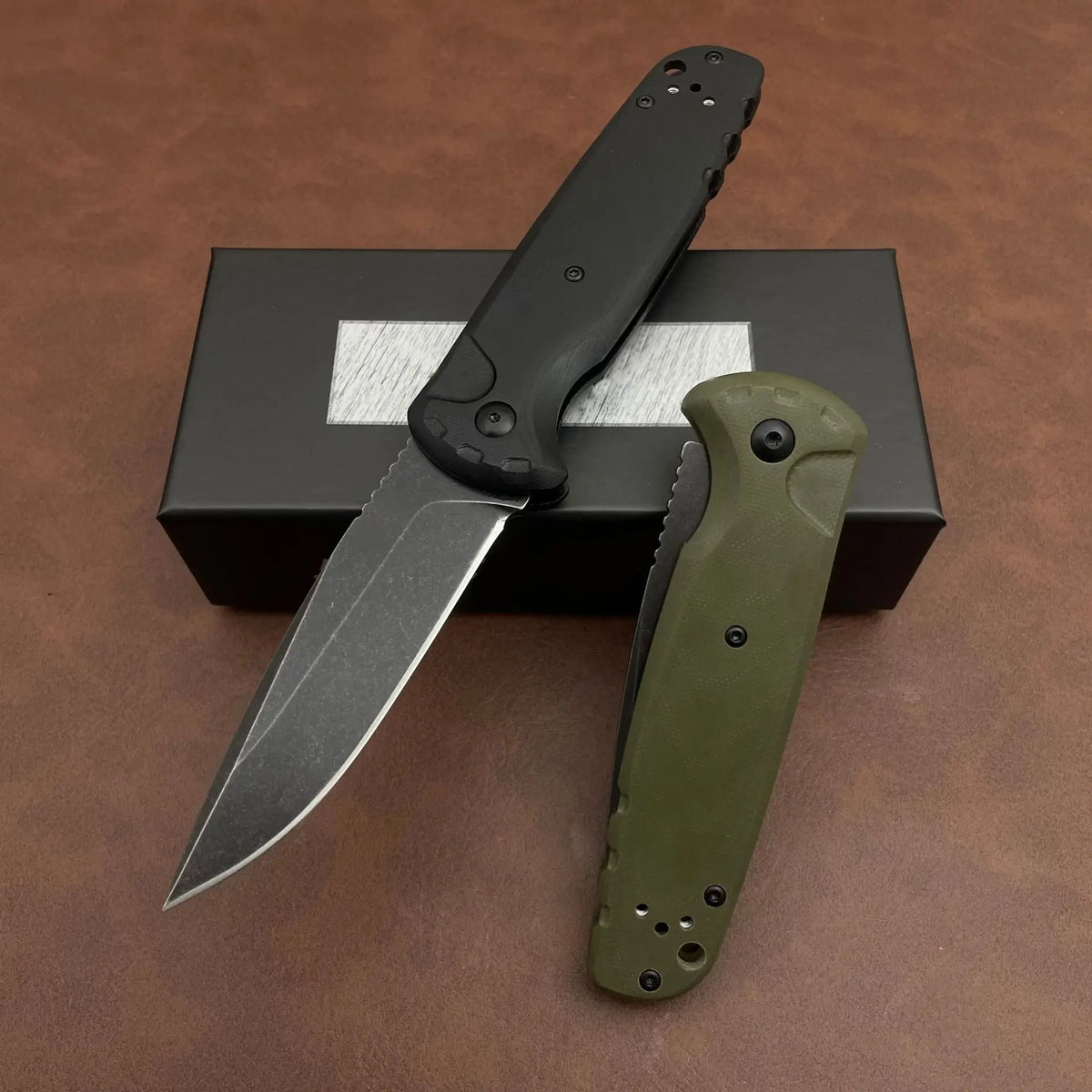 4300 Pocket Knife 3.18" 154CM Blade & Black G10 Handle Pocket Knife Qst