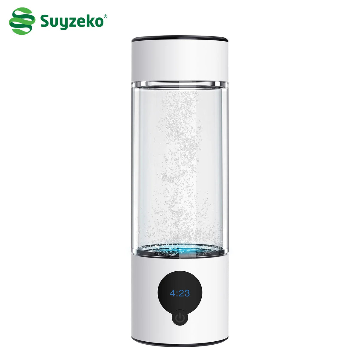Suyzeko Hydrogen Water Bottle Generator 6000ppb + Nasal Cannula Hydrogen Water Ionizer Qst White China Mainland