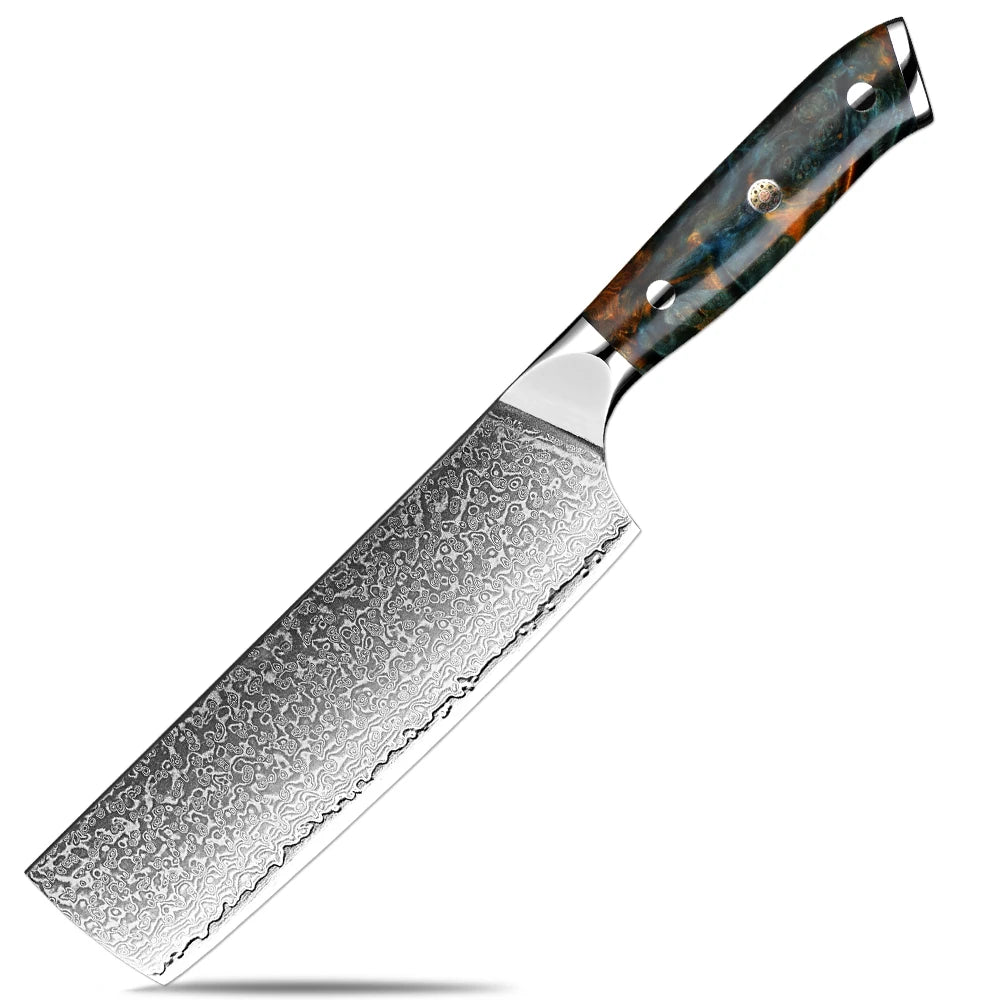 XITUO Damascus Kitchen Knife Set 1-6PCS – Santoku & Boning Kitchen Knife Set Qst Nakiri Knife
