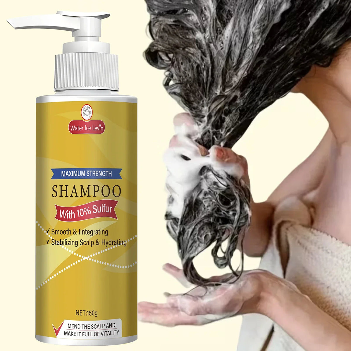 Maximum Strength 10% Sulfur Shampoo | Scalp & Hair Care Sulfur Scalp Shampoo Qme