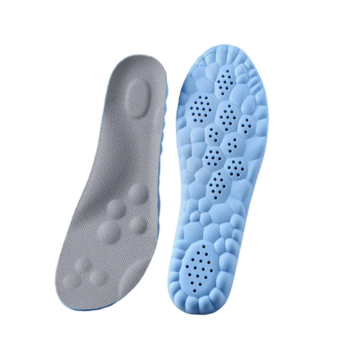 Arch Support Insoles for Flat Feet – Running & Daily Wear Shoe Insoles Qme Gray 235