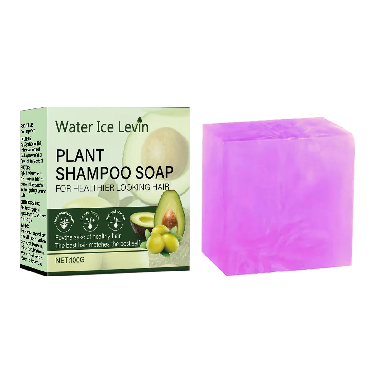 Plant Collagen Moisturizing Shampoo Bar with Olive Oil | Qme Moisturizing Shampoo Bar Qme ROSE 100g