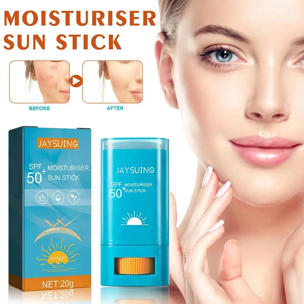 Jaysuing SPF 50+ Sunscreen Stick – Lightweight UV Protection Sunscreen Stick Qst 20g