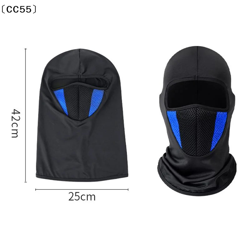 Ice Silk Full Face Mask – Breathable UV Cover for Outdoor Outdoor Face Mask Qst
