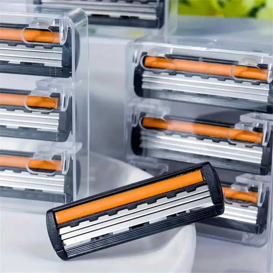 Manual Triple Blade Safety Razor Replacement Blades – 3 Pack Razor Replacement Blades Qme